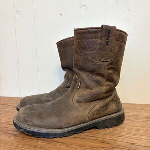 Wolverine Men's Dark Brown Leather Boots workboot W10682